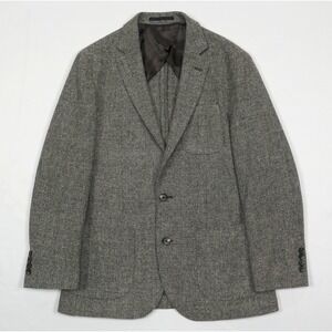Sacoor Brothers 38R Slim Fit Gray Donegal Tweed Sport Coat Unstructured MINT!